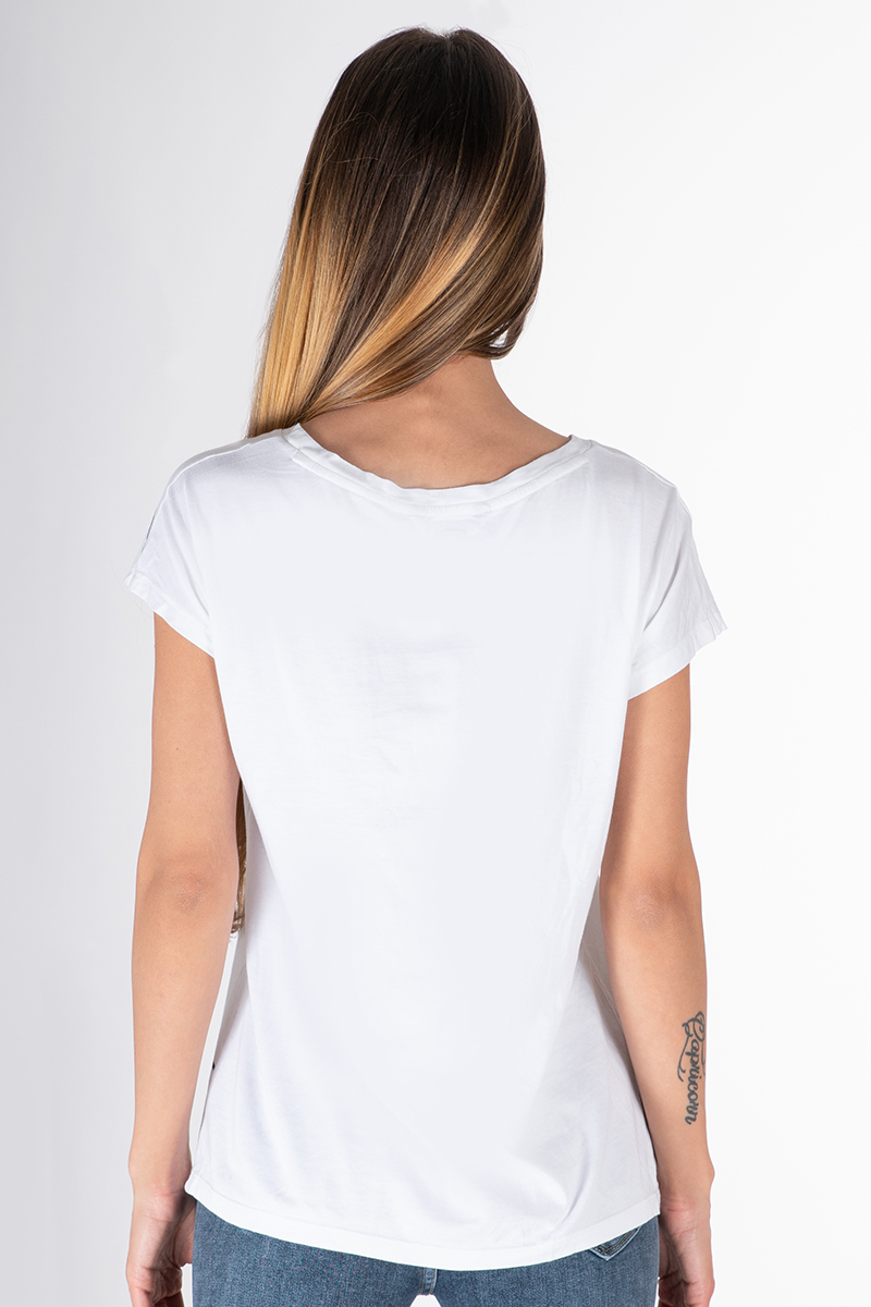 памучна бяла тениска