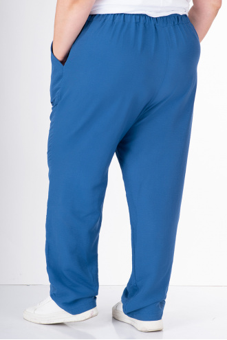 МАКСИ ефирен панталон в ярко синьо