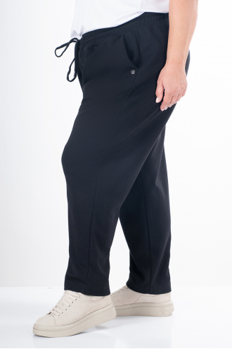 МАКСИ спортен панталон с връзки в черно