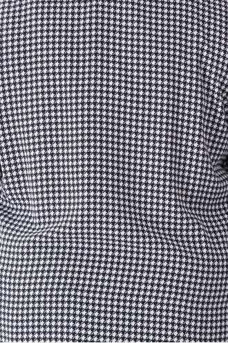 МАКСИ блуза в черно-бял пепит с цип