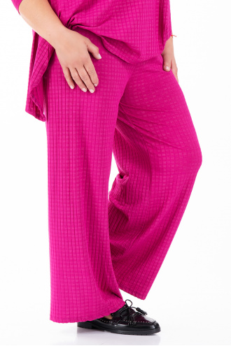 МАКСИ комплект в цикламено розово с блуза и панталон