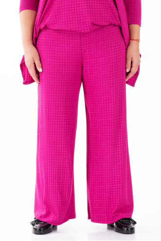 МАКСИ комплект в цикламено розово с блуза и панталон