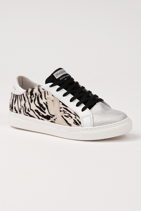 Сникърси ''Classic Zebra- Silver and Black''