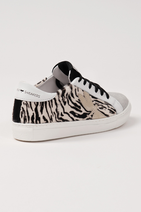 Сникърси ''Classic Zebra- Silver and Black''