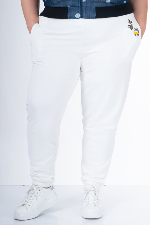 МАКСИ спортен панталон в бяло