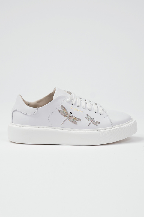 Сникърси ''White Hi Classic with Two Embroideries''