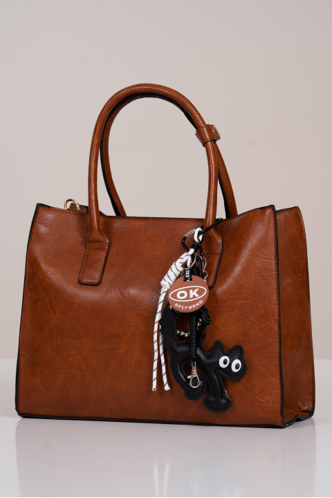 Дамска чанта 4в1 в карамелено кафяво