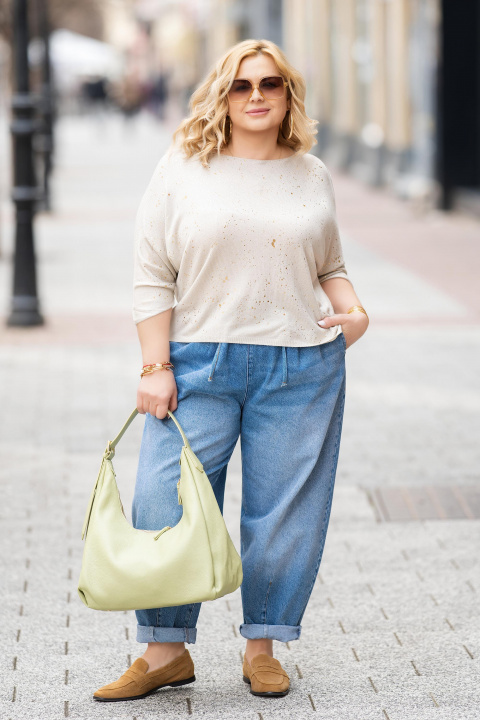 Дамска чанта от еко кожа в зелено с регулируема дръжка