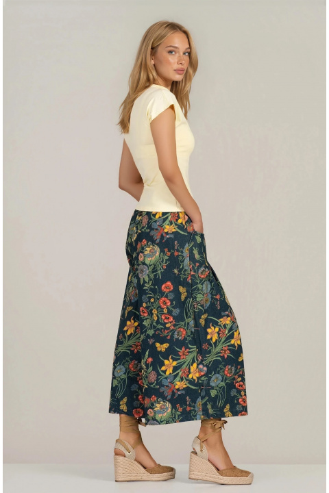 Дамска еластична блуза по тялото в жълт цвят