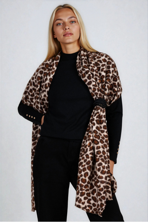 Дамски леопардов шал