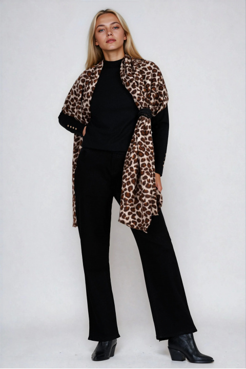 Дамски леопардов шал