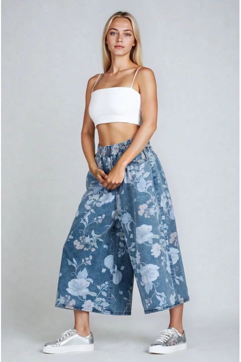 Дамски светлосини дънки 