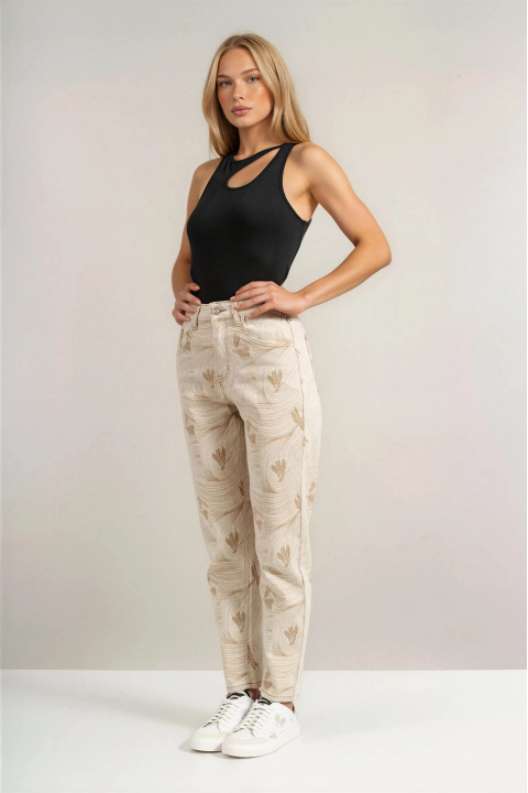 Дамски топ ''Dragonfly'' от органичен памук в черно с изрязано деколте