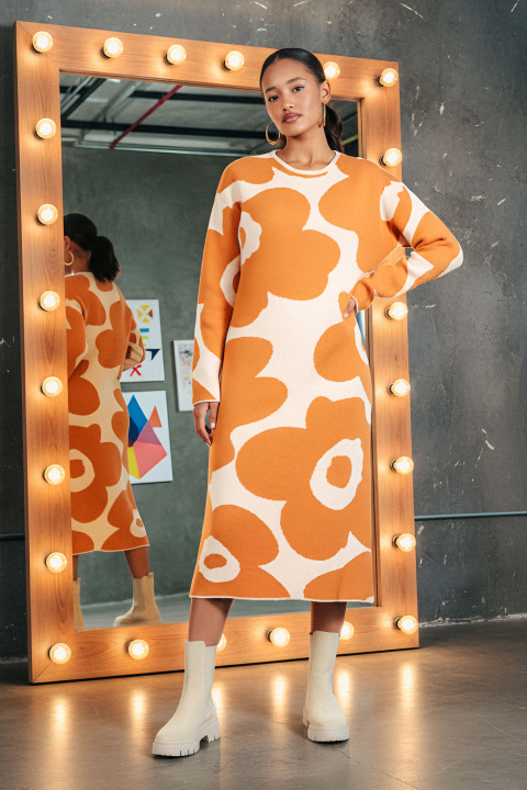 Дълга плетена рокля ''Dragonfly