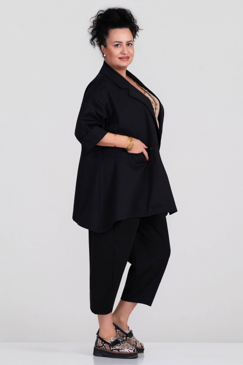 МАКСИ двуреден блейзър в черно