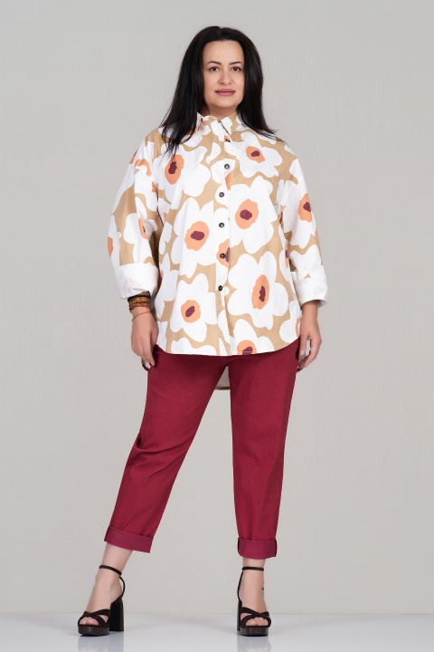 МАКСИ еластичен панталон в тъмнорозово с връзки и ластик в талията