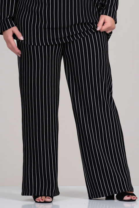 МАКСИ комплект в черно с принт светло райе