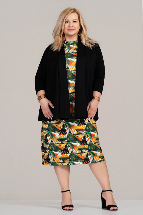 МАКСИ сако в черно без закопчаване