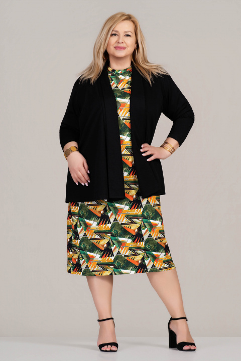 МАКСИ сако в черно без закопчаване