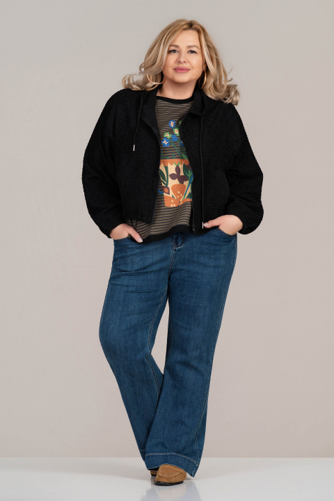 МАКСИ тънко яке в черно с намачкан ефект