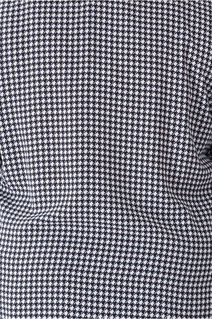 МАКСИ блуза в черно-бял пепит с цип