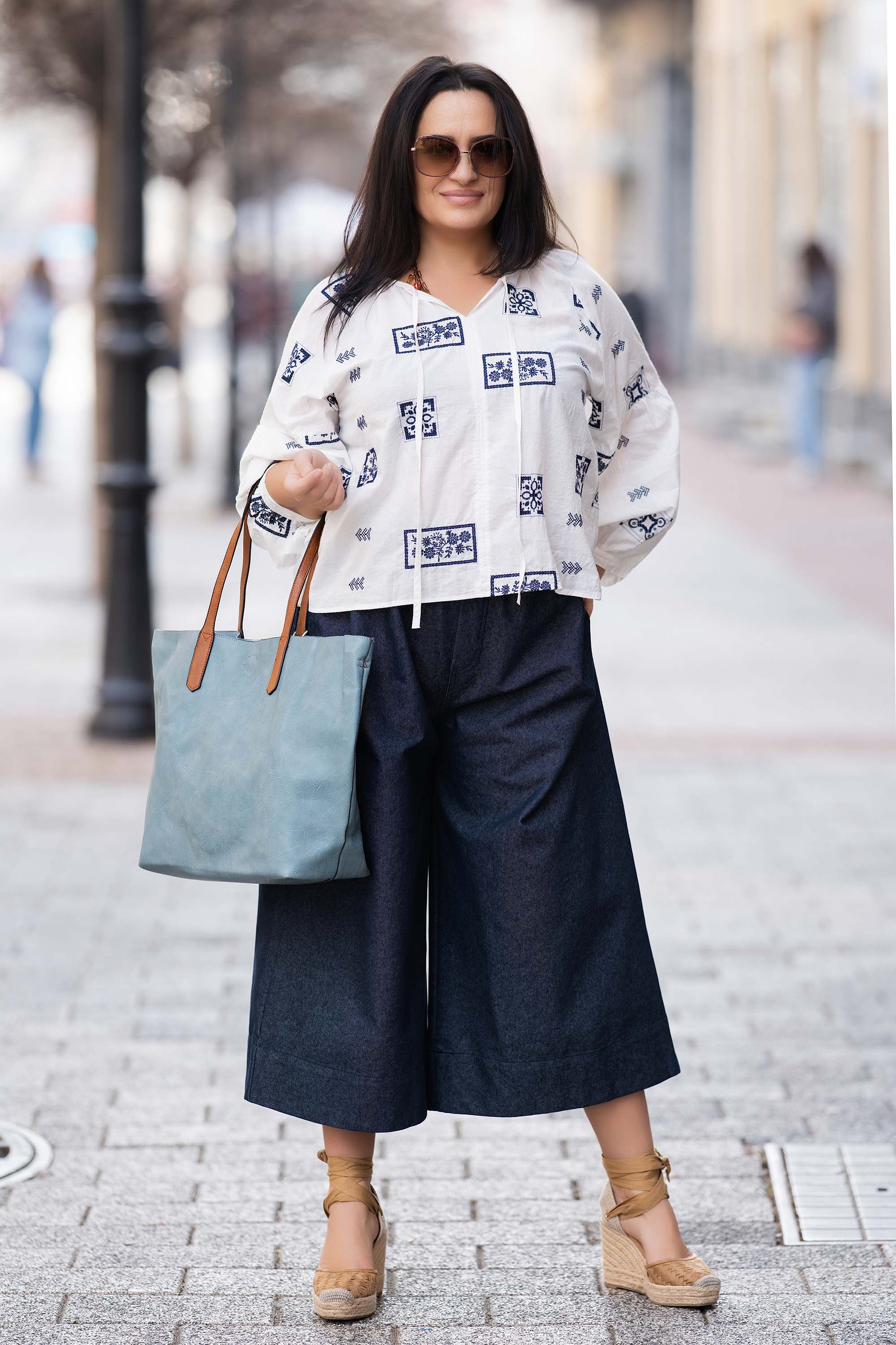 Дамска чанта 3в1 в светлосиньо