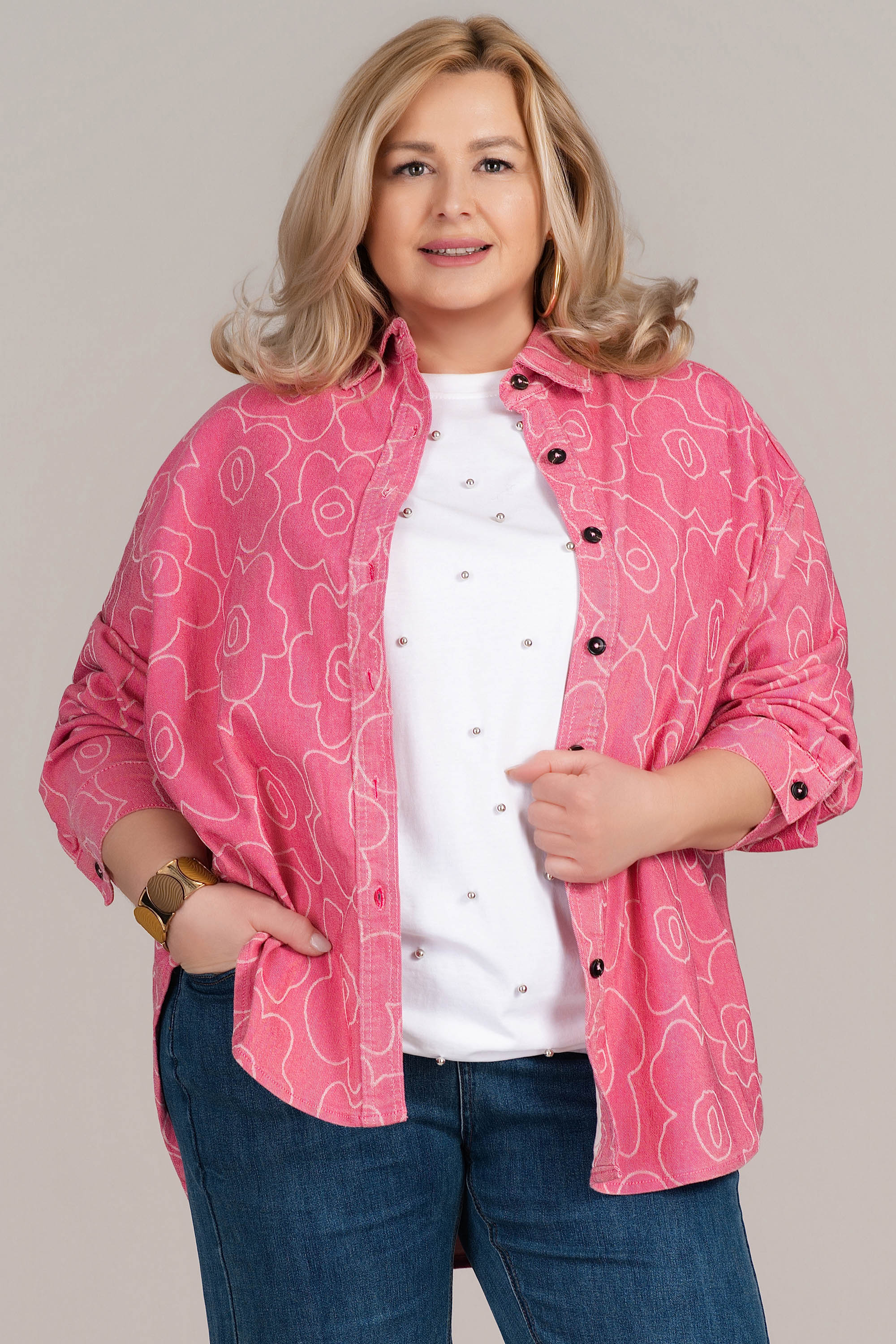 Макси дънково яке